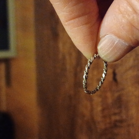 Sterling Silver Rope Band  Ring Sz 6 - Picture 6 of 6